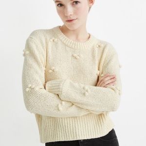Madewell PomPom/Dotted Bobble Pullover Sweater